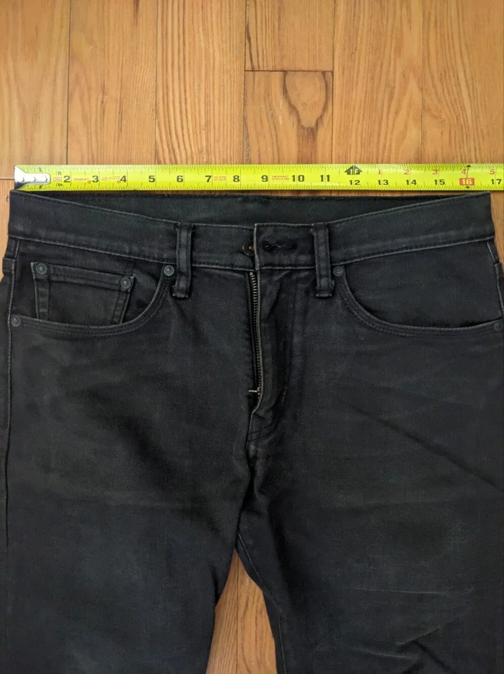 Vintage Levi's Matchstick Skinny Jeans Black 32x32